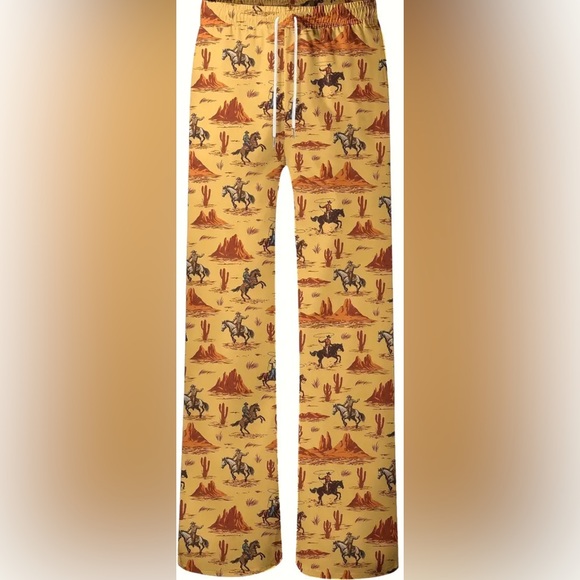 New Sleep Wear Winter Lounge Pants Comfy Loose Fit With Pockets Western Style. - Picture 4 of 12